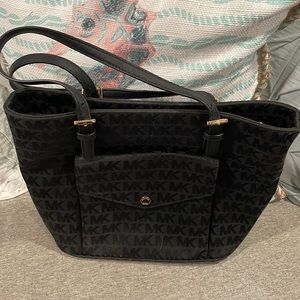 Black Michael Kors fabric tote